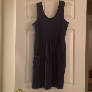 Love 💓 Air navy blue double pocket dress